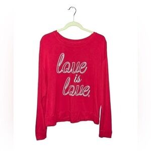 SOHO Street New York Company Long Sleeve Sweatshirt Red Sz Large